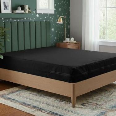 Imagem de Capa Impermeável Colchão casal feita em napa hospitalar Preta - Mirand