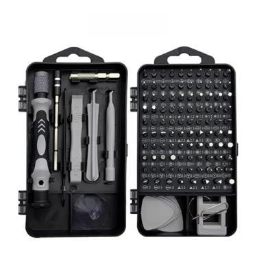 Imagem de Jogo Chaves De Fenda Precisão Com 115 peças 1 Kit Ferramentas Novo P/Manutenção Celular Notebook Tablet Reparação(115 Peças white)