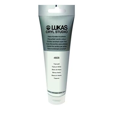 Imagem de Lukas Cryl Studio Artist Acrylics - Qualidade profissional, tintas de secagem rápida - titânio branco tubo de 125 ml
