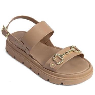 Imagem de Sandália Feminina Moleca Papete Flat Tratorada 5504-107-Feminino