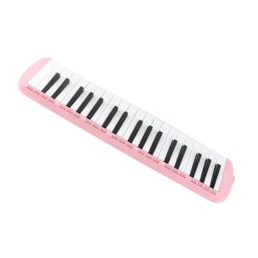 Imagem de RiToEasysports Melodica 37 Teclas Teclado Instrumento Musical de para Treinamento Profissional Iniciante Com Kit de Maçarico (Róseo)