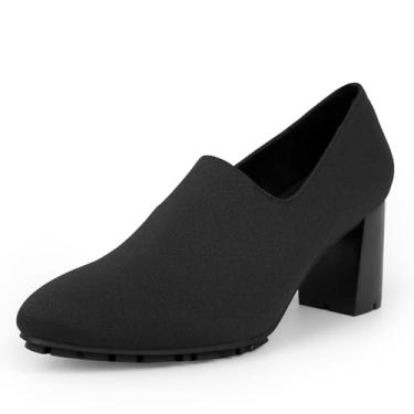 Imagem de Aerosoles Baldwin feminino, Crepon preto elástico, 10 Wide