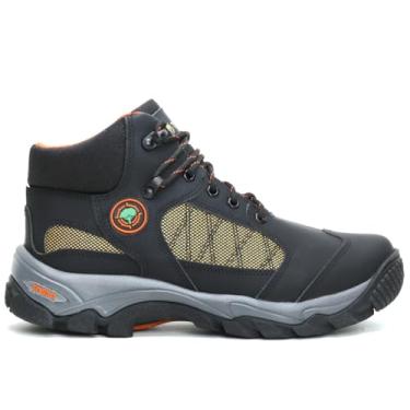 Imagem de Trylha Bota, Tênis Adventure Masculina, Cano Médio, Couro e Nylon, Impermeável (Preto, 38, BR, Adulto, Numérico, 38)