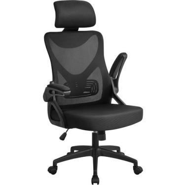 Imagem de Cadeira de escritório Yaheetech ergonômica com encosto alto com encost