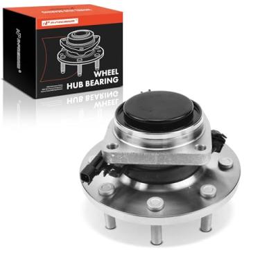 Imagem de A-Premium Rolamento de roda dianteira e conjunto de cubo com ABS e 8 terminais compatíveis com Chevrolet Silverado 3500 HD 2011-2019 e GMC Sierra 3500 HD 2011-2019, somente RWD