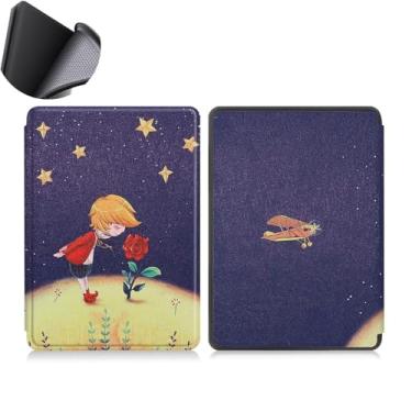 Imagem de Yzlvigrous Capa para Kindle Paperwhite 12th/Colorsoft Signature Edition 1ª Geração 2024, Tampa Traseira de TPU Macio de 7 Polegadas com Sono/acordamento Automático, Modelo: SA568B/SA59CP/SA569P