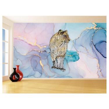 Imagem de Papel De Parede Animais Pop Art Leoa Colorido 3,5M Pxa440 - Você Decor