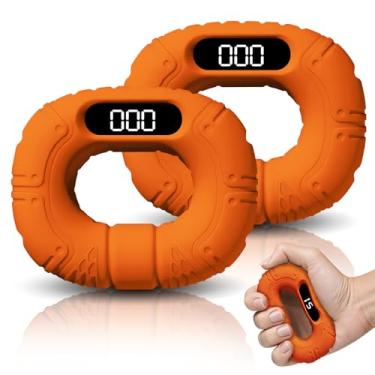 Imagem de Testador de força de aperto de mão atualizado, fortalecedor de mão digital recarregável, fortalecedor de aderência com visor LCD, exercitador de dedo portátil para casa, academia, escritório