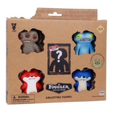 Imagem de Kit Com 5 Mini Bonecos Fuggler 6Cm Marrom,Tie-Dye, Azul,Verm - Candide