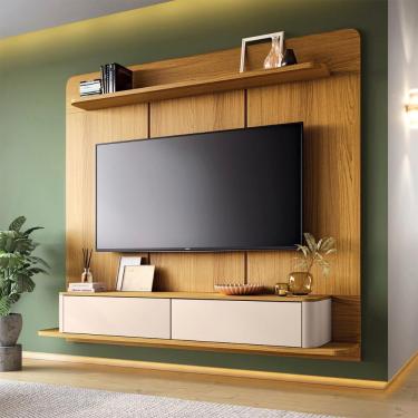 Imagem de Painel Home Suspenso Galax Tv Até 70 Polegadas Cinamomo Off White
