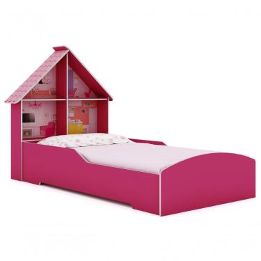 Imagem de Cama Solteiro Casinha Pink - Gelius Moveis