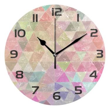 Imagem de GakkiGii Relógio de parede silencioso sem tique-taque de 25 cm, relógio moderno operado por bateria para escritório em casa, cozinha, quarto - fácil de ler