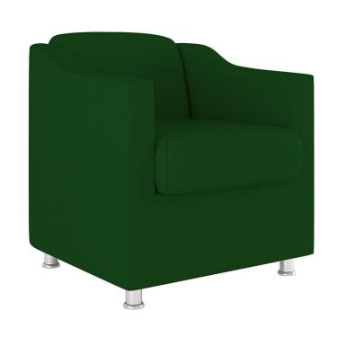 Imagem de Poltrona Decorativa Tilla Consultório Recepção Sala Suede Cor:verde