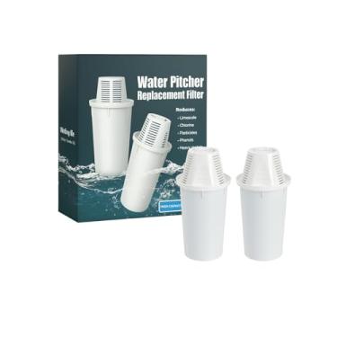 Imagem de Nispira Substituição do filtro de água compatível com o dispensador de jarro de água Nakii Aquaphor remove cloro, chumbo, odor, reduz a dureza da água, 2 pacotes