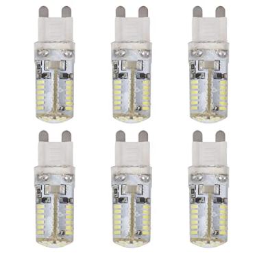 Imagem de Acouto Lâmpadas Premium 6PCS G9 58LED 6W - Lâmpadas de Parede e Teto de Silicone Com Baixo Consumo de Energia para Sala de Estar, Com Proteção para Os Olhos, Vida útil e Ampla Aplicação, Compatível