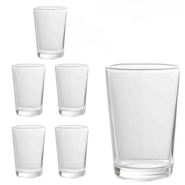 Imagem de Conjunto 6 Copos de Vidro Lake, 300ml, Transparente, 11cm Altura x 7,8cm Diâmetro, Design Clássico