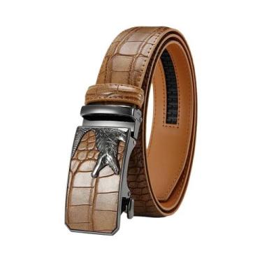 Imagem de Cinto Masculino De Couro PU Com Fivela Automática De Alta Qualidade Pa