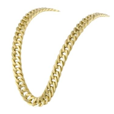 Imagem de Pulseira Feminina Grumet Dupla Ouro 18K 750 com 18cm Acabamento Fino Joia Elegante para Presentear Autêntica Certificado Incluso Joalheria Feminina