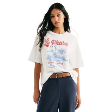 Imagem de Blusa Hering Feminina Manga Curta Oversized-Feminino