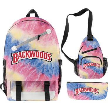 Imagem de Conjunto de mochilas Backwoods 3D Bandhnu Print para crianças