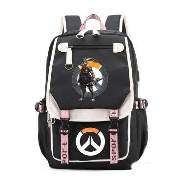 Imagem de Mochila escolar infantil Overwatch OW 31x19x46cm Oxford