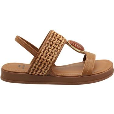 Imagem de Sandália Plataforma Dakota Vertuo Tira Tramada Pedra Feminina, 38, Mar