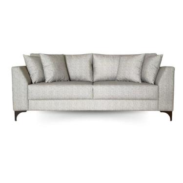 Imagem de Sofá  Pierri Tecido Acquablock Pé Aço Marrom  190cm - 4R Estofados, Li
