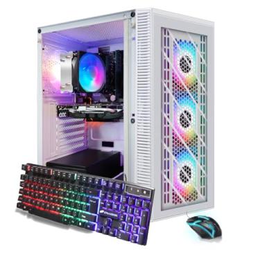 Imagem de STGAubron Computador PC RGB Desktop, AMD Ryzen 7 5700G até 4.6G, 16GB DDR4, 1TB SSD, WiFi 6 e BT 5.2, RGB Fan x4, RGB Keyboard & Mouse, Windows 11 Home