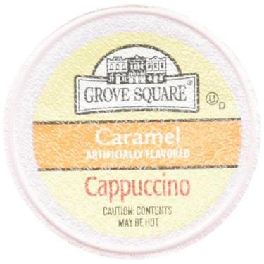 Imagem de Cappuccino de caramelo quadrado Coffee Grove 96 xícaras de dose única 