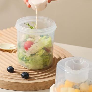 Imagem de Generic Recipiente do Copo da Salada das Frutas e Legumes, Copo Compacto do Abanador Salada Portátil Fácil de Limpar Resistente para Exterior (Amarelo)