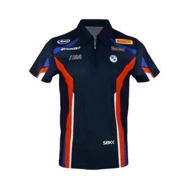 Imagem de Camisa Polo Masculina De Verão Com Estampa 3D BMW, Manga Longa, Absorv
