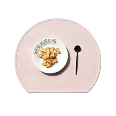 Imagem de 4 peças, jogo americano de silicone, multifuncional, impermeável, lavável, isolamento térmico, tapete para copos, para mesa de jantar, acessórios de cozinha, ideal para uso em sala de jantar, cozinha