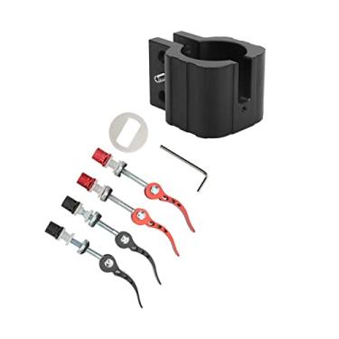 Imagem de KIMISS Braçadeira Dobrável para Scooter Elétrica | Adequado para ZERO 8X 10X 11X | Acessório Robusto de Trava Em Liga de Alumínio para Scooter Speed ​​Dual Series e Dualtron DT3 (Preto)