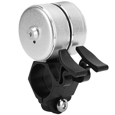 Imagem de KIMISS Campainha de Bicicleta de 120dB Com Alarme de Clique Duplo, Campainha de Segurança de Guiador Com Som Alto e Nítido para Bicicletas de Montanha, Estrada e Cidade (Prata)