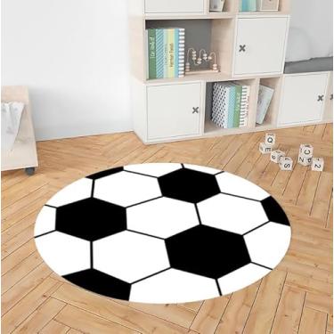 Imagem de Tapete Decorativo Para Quarto de Bebê - Bola de Futebol