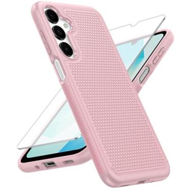 Imagem de FNTCASE Capa para Samsung Galaxy A16-5G: Capa protetora de camada dupla para celular resistente com parte traseira texturizada antiderrapante - à prova de choque resistente a quedas de grau militar