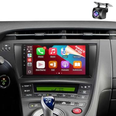 Imagem de Naifay Rádio automotivo Android para Toyota Prius 2010-2015, tela sensível ao toque IPS de 9 polegadas para Prius Stereo com Carplay Android Auto/Bluetooth/Wi-Fi/FM/GPS/SWC/Canbus (serve para tela
