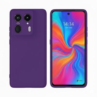 Imagem de Capa Silicone Premium Forrada Compatível Moto Edge 50 Ultra 5G com Proteção de Câmera (Roxo)