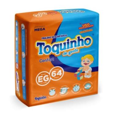 Imagem de Fralda Toquinho de Gente Eg com 64 unidades