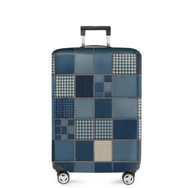 Imagem de ANNA QUEEN Capa de mala, protetor de mala, capa de viagem para bagagem de 50 a 86 cm, acessórios de viagem de elastano extensível e lavável, 116, XL(fits 32-34Inch suitcase), Moderno
