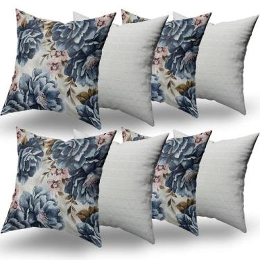 Imagem de Almofadas Decorativas 8 Unidades Com Ziper e Refil Silicone - RT, KAST