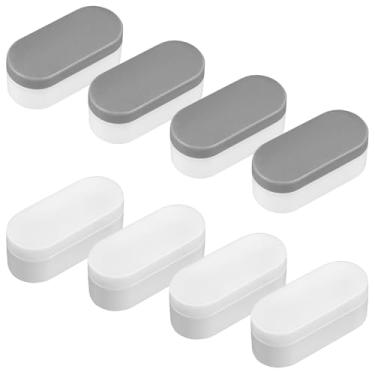 Imagem de Grevosea 8 peças de amortecedores universais de assento de vaso sanitário para bidê, amortecedores de vaso sanitário com almofadas de borracha adesiva forte substituição para famílias, hotéis