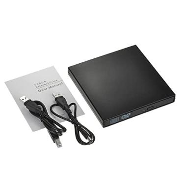 Imagem de Driver de Disco Óptico Externo Slim CD-RW DVD-RW Gravador Writer USB 2 0 Combo Player Plug and Play para Laptop Notebook Desktop PC