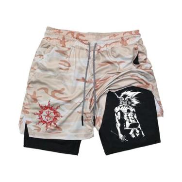 Imagem de Shorts Masculinos Respiráveis De Secagem Rápida Para Basquete E Corrid