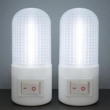 Imagem de Kit 2 Abajur de Parede Luminária de Tomada Sem Fio Quarto Escritório Luz Suave LED Lâmpada(KIT 2)