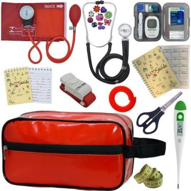 Imagem de Kit Enfermagem Completo Top + Medidor Glicose  - PREMIUM, P.A. Med, IN
