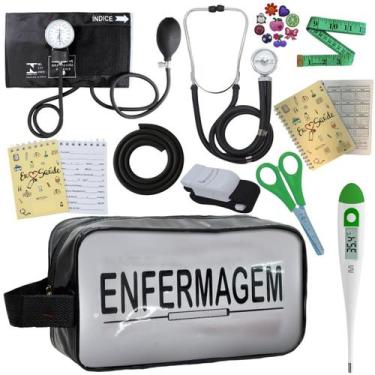 Imagem de Kit Enfermagem Profissional Glicose Estagio Saude Completo - PREMIUM, 
