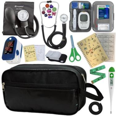 Imagem de Kit De Enfermagem Completo Medidor Glicose Aparelho Pressao - PREMIUM,