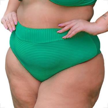 Imagem de Calcinha Avulsa Biquine Plus Size Hot Pants Canelado Feminino - Califó
