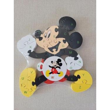 Imagem de Quebra-cabeca disney alfanumerico rf1 mdf un mickey